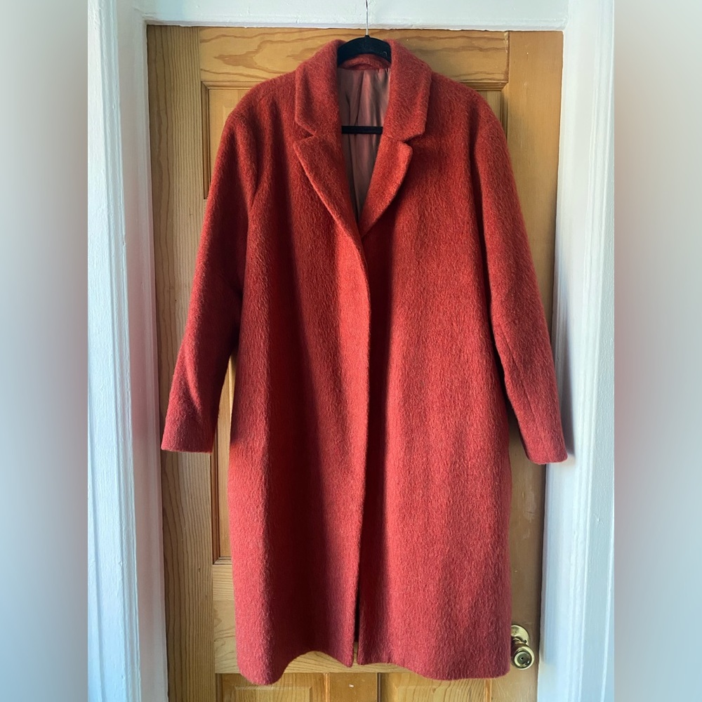 & Other Stories red wool coat